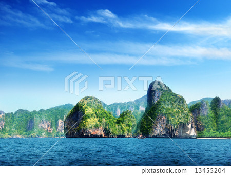 Railay beach in Krabi Thailand 13455204