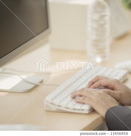 Handling personal computer at hand Handling personal computer at hand 13456958