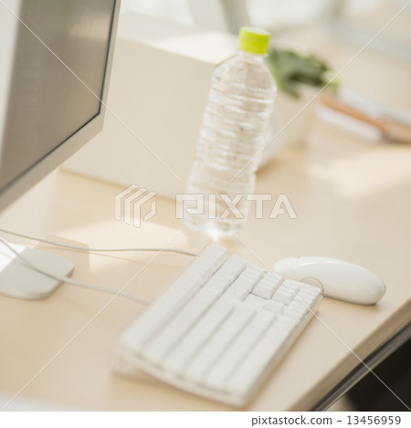 Computer and mineral water Computer and mineral water 13456959