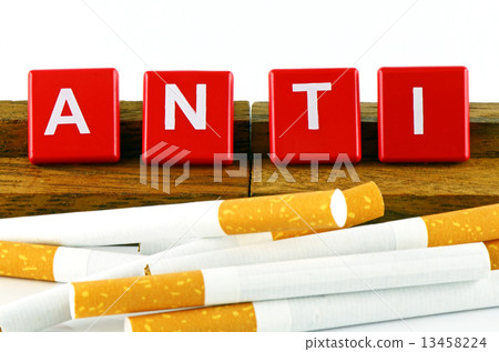 Quit Smoking Concept. Quit Smoking Now. No Smoking Campaign Banner isolated on White Background. 13458224