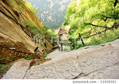 thousand feet cliff at mount Hua  13458381