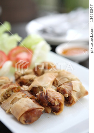 Spring Roll also known as Egg Roll 13458847