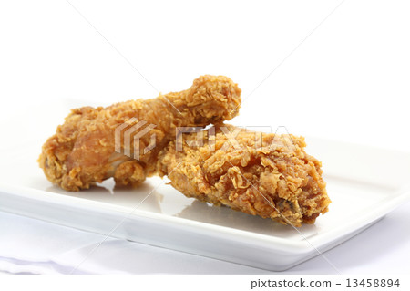 Fried Chicken isolated in white background 13458894
