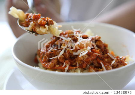 Pasta macaroni with tomato sauce Pasta macaroni with tomato sauce 13458975
