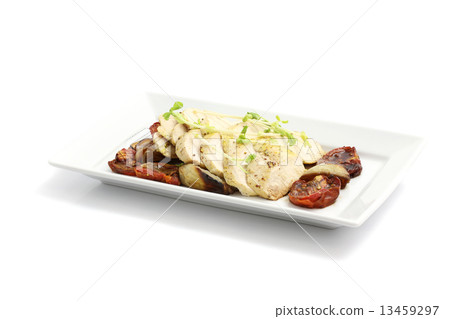 Chicken salad isolated in white background Chicken salad isolated in white background 13459297