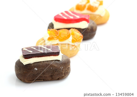 Donut sushi isolated in white background Donut sushi isolated in white background 13459804
