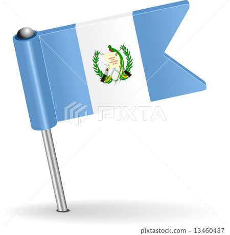 Guatemala pin icon flag. Vector illustration 13460487