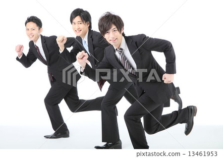 商人運行經濟上升的圖像 商人運行經濟上升的圖像 13461953