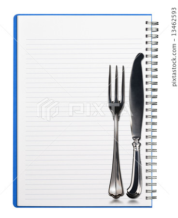 Notebook with Silver Cutlery 13462593