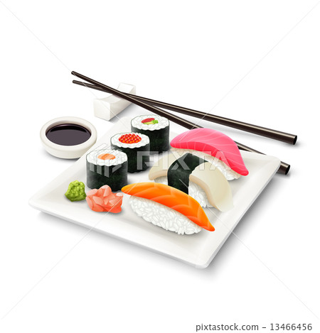 Sushi Realistic Set Sushi Realistic Set 13466456