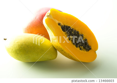 Fresh fruits Apple mango papaya 13466603