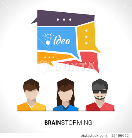 Brainstorming Concept Illustration 13466652
