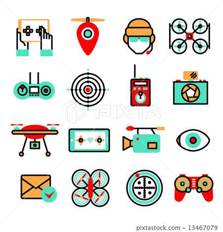 Drones Icon Set Drones Icon Set 13467079