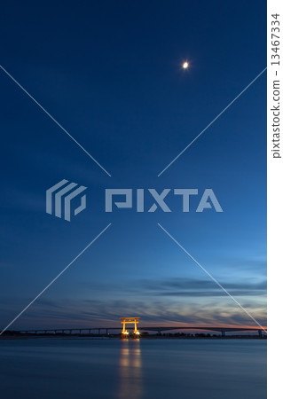 Light up of Lake Hamana Torii 13467334