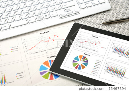 Business image - Conference materials and tablet 13467894