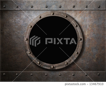 submarine armoured porthole or window metal background submarine armoured porthole or window metal background 13467910