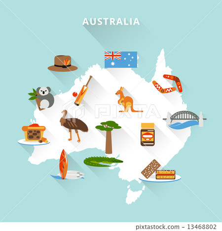 Australia tourist map 13468802