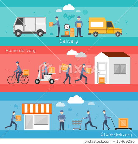 Delivery banner set Delivery banner set 13469286