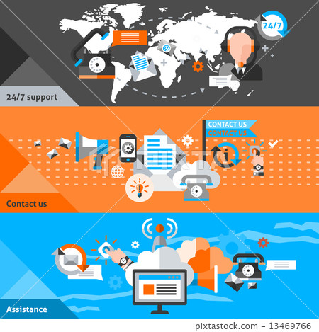 Contact us banner set 13469766