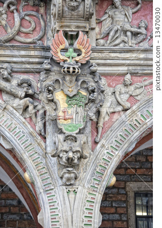 bremen city hall bas relief family shield 13470030