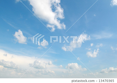 white clouds on a blue sky 13470365