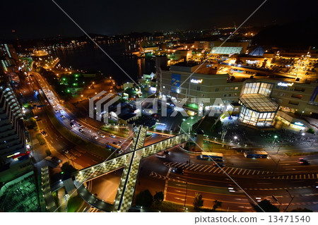 Yokosuka port night view view YOKOSUKA-HARBOR Yokosuka-shi Honmachi Night-View 13471540