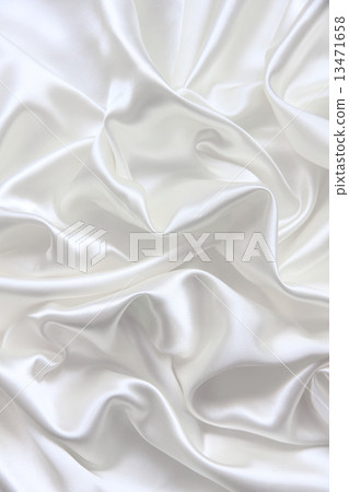 Smooth elegant white silk as wedding background 13471658