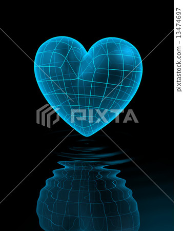 Digital Heart light blue 13474697
