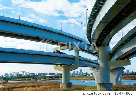 Jiangbei Junction and Goshiki Sakura Ohashi 13474905