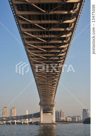 Rainbow Bridge and blue sky Rainbow Bridge and blue sky 13475086