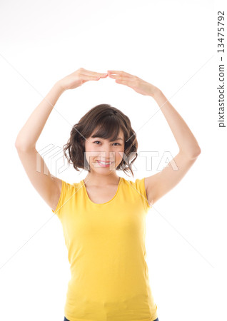 黃色T卹女 13475792