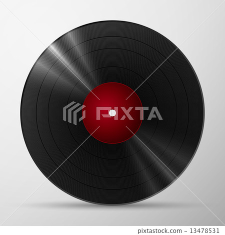 Black vinyl record 13478531