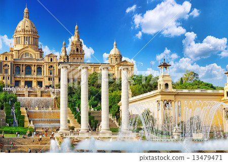 National Museum in Barcelona,Placa De Espanya,Spain. 13479471