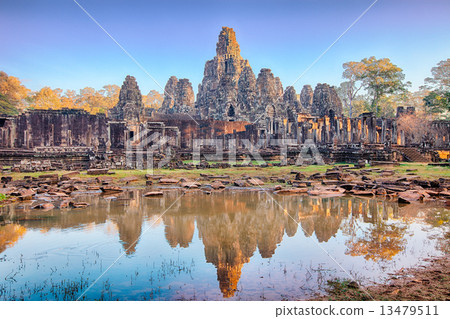 Bayon temple, Angkor, Siem Reap, Cambodia Bayon temple, Angkor, Siem Reap, Cambodia 13479511