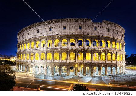 The Colosseum at night, Rome, Italy The Colosseum at night, Rome, Italy 13479823