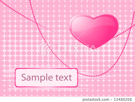 Vector illustration with rose love heart and copi-space for Your text Vector illustration with rose love heart and copi-space for Your text 13480208