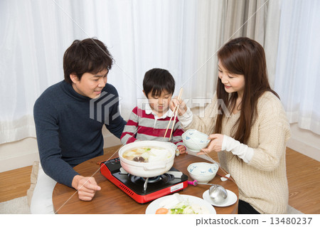 Water with three people in the family Water with three people in the family 13480237