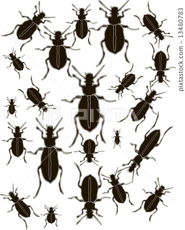 Set Bugs Silhouette Vector - Stock Illustration [13480783] - PIXTA
