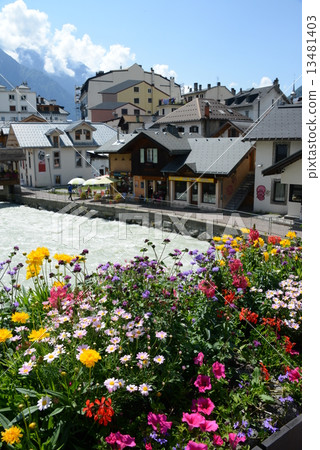 French Chamonix townscape 13481403