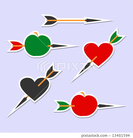 Arrow hits the target Arrow hits the target 13481594