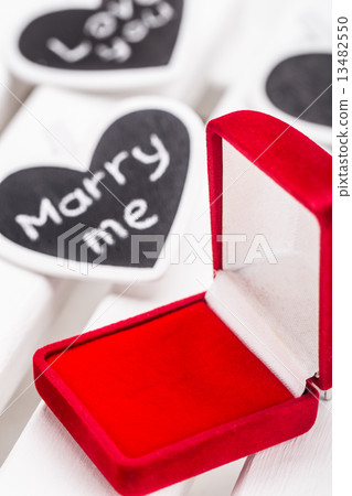 Empty red box for ring Empty red box for ring 13482550