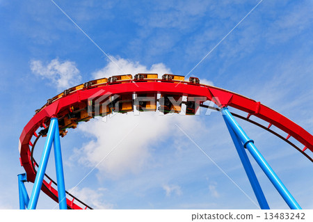 Roller Coaster in funny amusement park Roller Coaster in funny amusement park 13483242