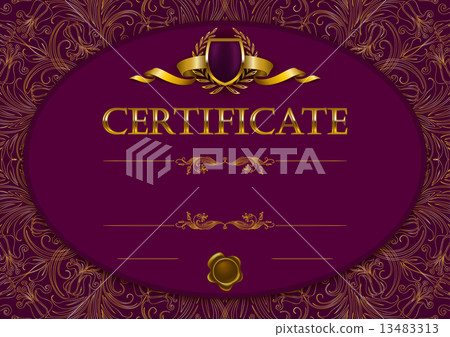 Elegant template of certificate, diploma 13483313