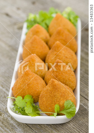 Coxinha de Galinha - Brazilian deep fried chicken snack  13483363