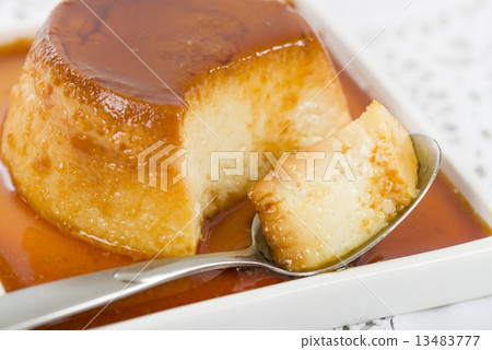 Pudim de Leite - Brazilian flan topped with caramel sauce Pudim de Leite - Brazilian flan topped with caramel sauce 13483777