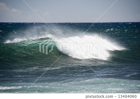 pacific ocean waves on the shore 13484060