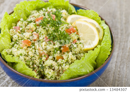 Tabbouleh - Arabic salad made with bulghur wheat  13484307