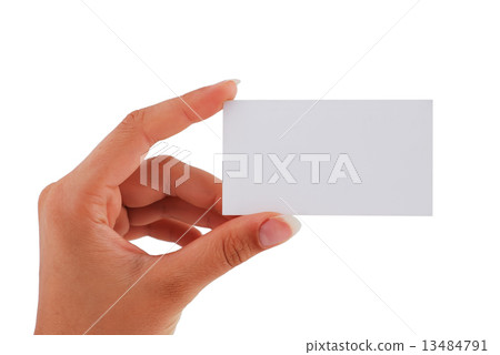 blank business card blank business card 13484791