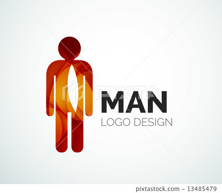 Abstract logo - man icon - Stock Illustration [13485479] - PIXTA