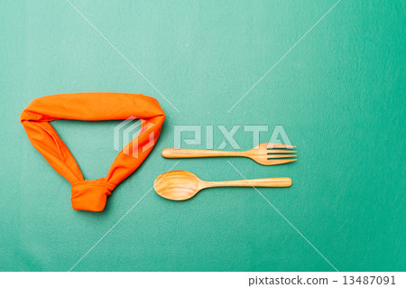 Chef Tie and Wooden Spoon 13487091